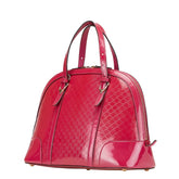 グッチ マイクロGG ハンドバッグ ショルダーバッグ 2WAY 309617 ピンク エナメル レザー レディース GUCCI 【中古】
